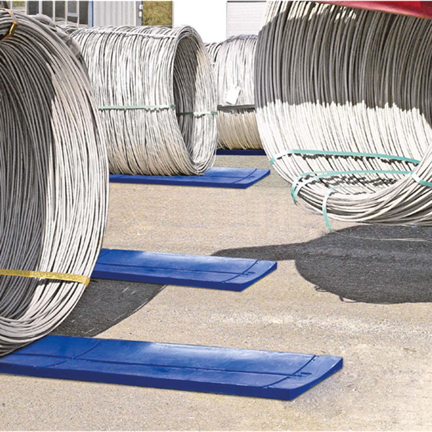 Coilmatte, für die Zwischenlagerung, Drahtcoil-Lagerung, Ansicht 2