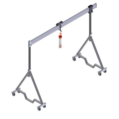 Portalkran aus Aluminium Typ WPA-M, mit Handkettenzug